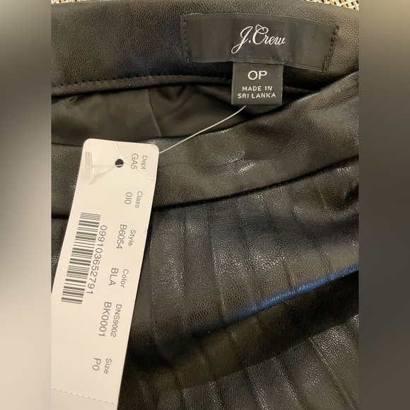 J. Crew Faux-leather Pleated MIDI Skirt - Picture 3 of 4
